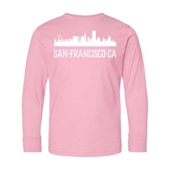 Inktastic San Francisco California Skyline Ca Cities Long Sleeve Youth T-Shirt