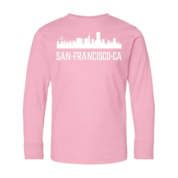 Inktastic San Francisco California Skyline Ca Cities Long Sleeve Youth T-Shirt