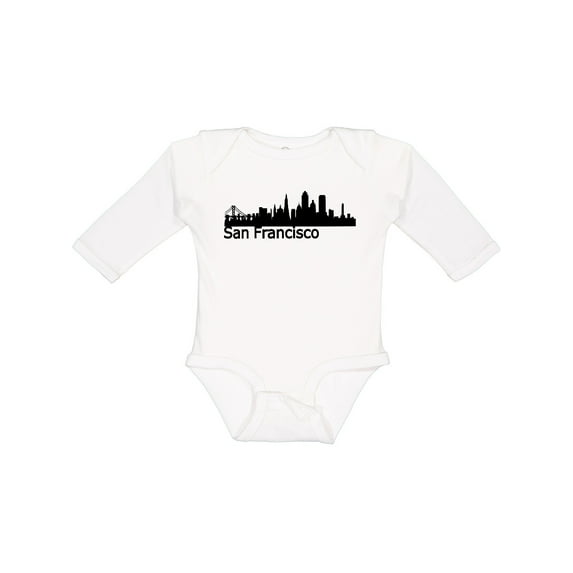 Inktastic San Francisco Skyline Boys or Girls Long Sleeve Baby Bodysuit