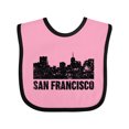 thumbnail image 1 of Inktastic San Francisco Skyline with Grunge Boys or Girls Baby Bib, 1 of 4