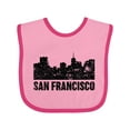 thumbnail image 1 of Inktastic San Francisco Skyline with Grunge Boys or Girls Baby Bib, 1 of 4