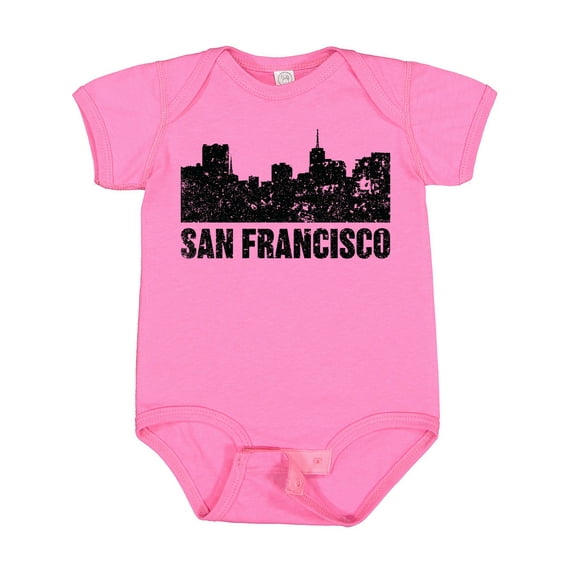 Inktastic San Francisco Skyline with Grunge Boys or Girls Baby Bodysuit