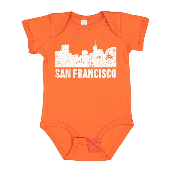 Inktastic San Francisco Skyline with Grunge Boys or Girls Baby Bodysuit