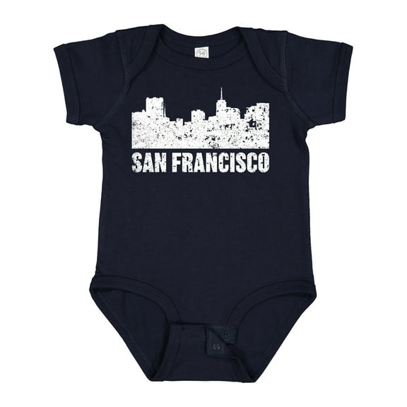 Inktastic San Francisco Skyline with Grunge Boys or Girls Baby Bodysuit