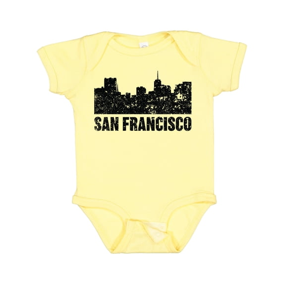 Inktastic San Francisco Skyline with Grunge Boys or Girls Baby Bodysuit