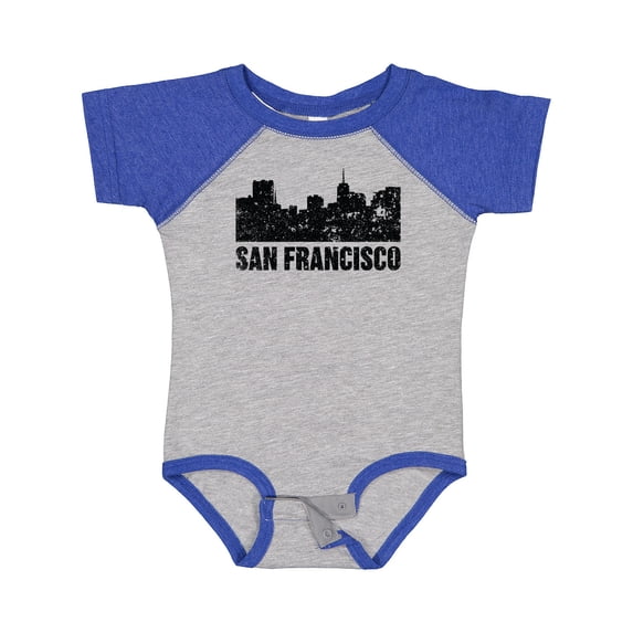 Inktastic San Francisco Skyline with Grunge Boys or Girls Baby Bodysuit