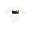 thumbnail image 1 of Inktastic San Francisco Skyline with Grunge Boys or Girls Long Sleeve Baby Bodysuit, 1 of 5