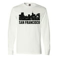 thumbnail image 1 of Inktastic San Francisco Skyline with Grunge Long Sleeve T-Shirt, 1 of 5