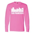 thumbnail image 1 of Inktastic San Francisco Skyline with Grunge Long Sleeve T-Shirt, 1 of 5