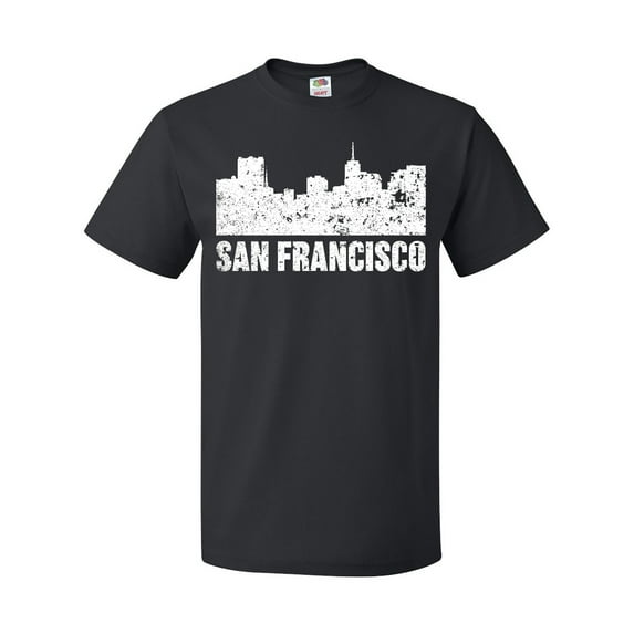 Inktastic San Francisco Skyline with Grunge T-Shirt