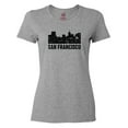 thumbnail image 1 of Inktastic San Francisco Skyline with Grunge Women's T-Shirt, 1 of 5