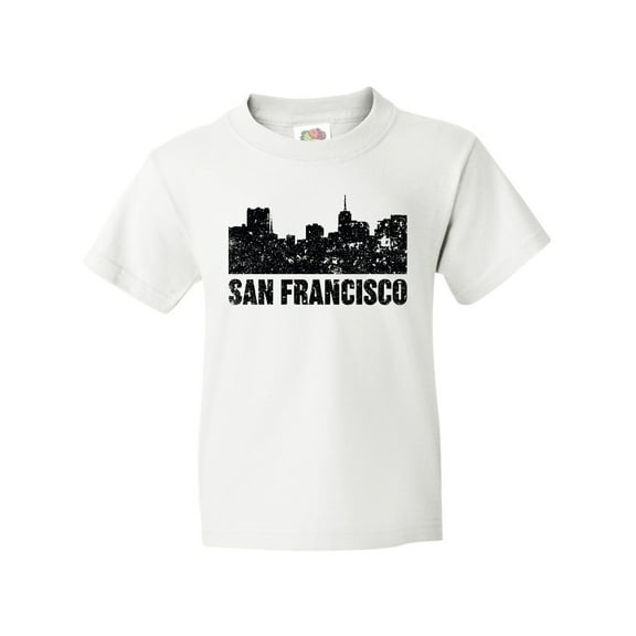 Inktastic San Francisco Skyline with Grunge Youth T-Shirt