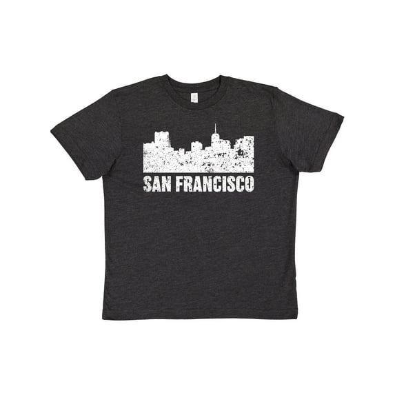 Inktastic San Francisco Skyline with Grunge Youth T-Shirt