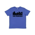 thumbnail image 1 of Inktastic San Francisco Skyline with Grunge Youth T-Shirt, 1 of 5
