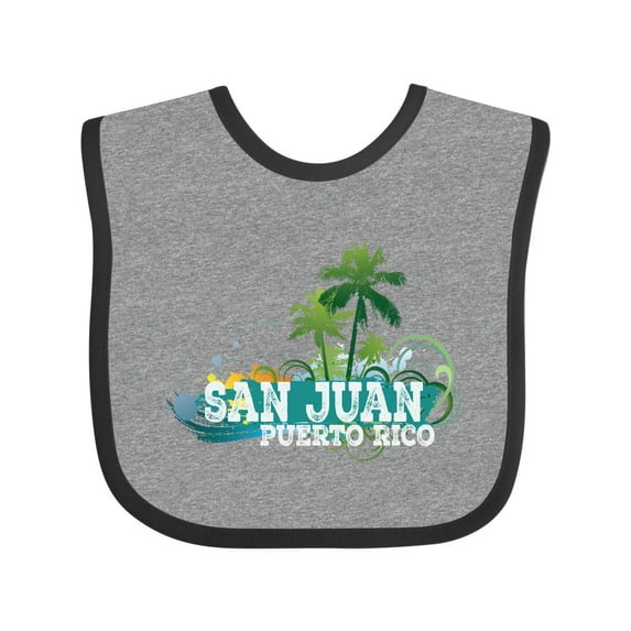 Inktastic San Juan Puerto Rico Boys or Girls Baby Bib