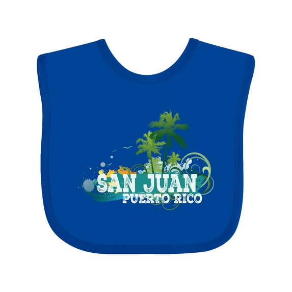 Inktastic San Juan Puerto Rico Boys or Girls Baby Bib