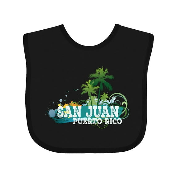 Inktastic San Juan Puerto Rico Boys or Girls Baby Bib