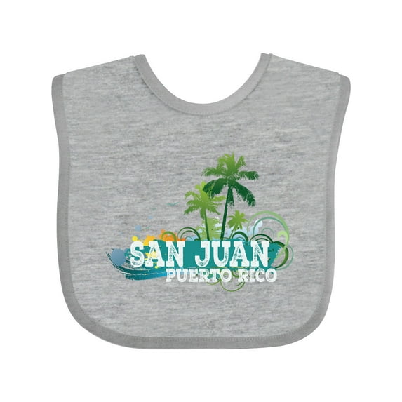 Inktastic San Juan Puerto Rico Boys or Girls Baby Bib