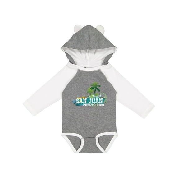 Inktastic San Juan Puerto Rico Boys or Girls Long Sleeve Baby Bodysuit