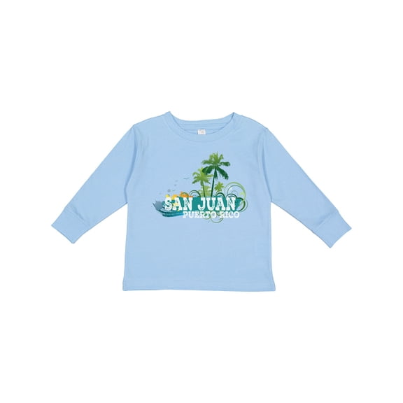 Inktastic San Juan Puerto Rico Boys or Girls Long Sleeve Toddler T-Shirt