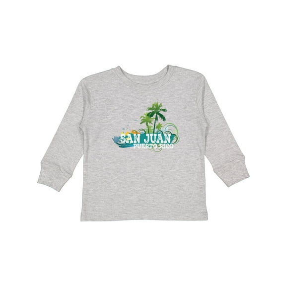 Inktastic San Juan Puerto Rico Boys or Girls Long Sleeve Toddler T-Shirt