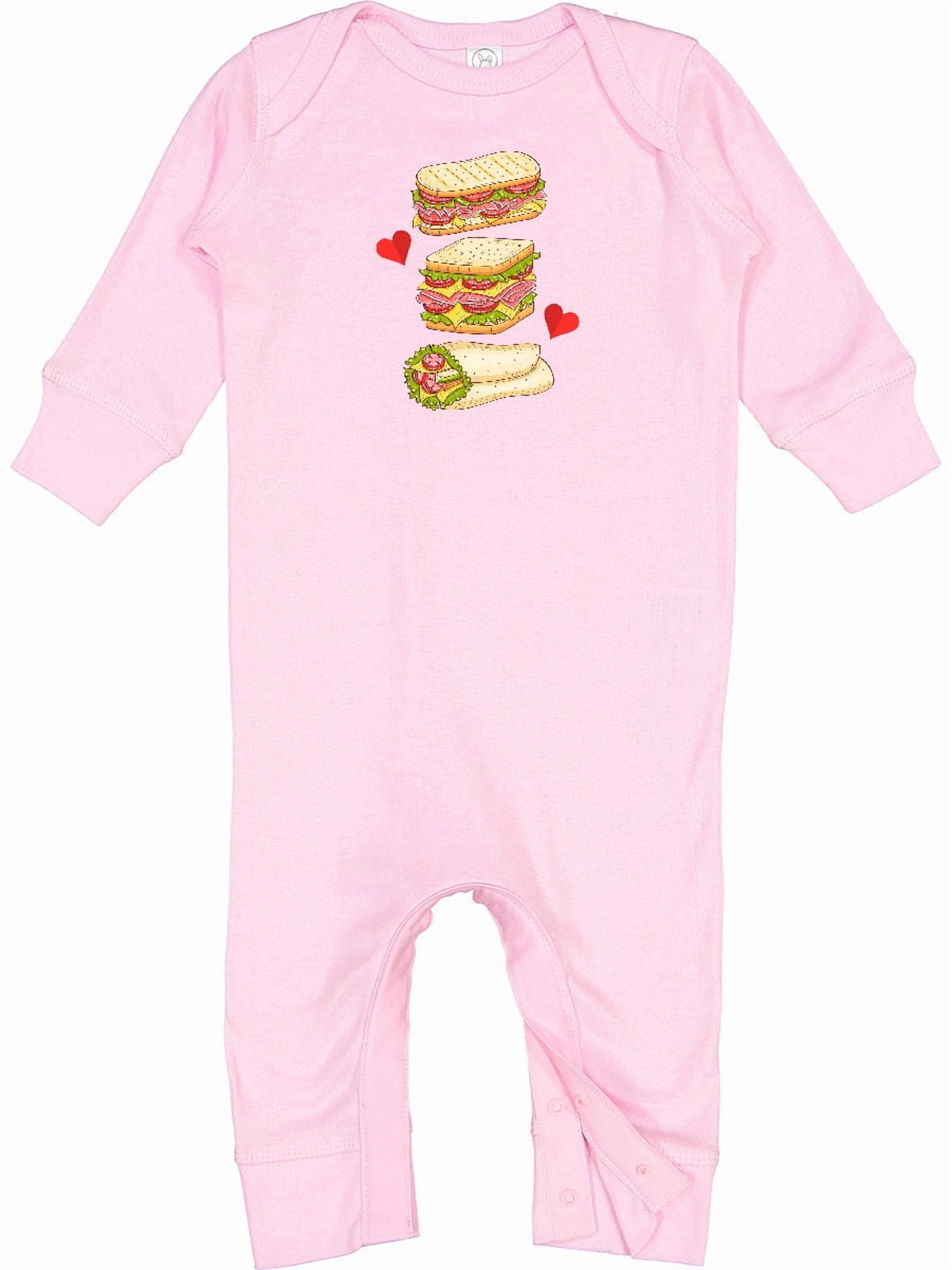 Inktastic Sandwich Lover Deli Food Baby Romper Coveralls