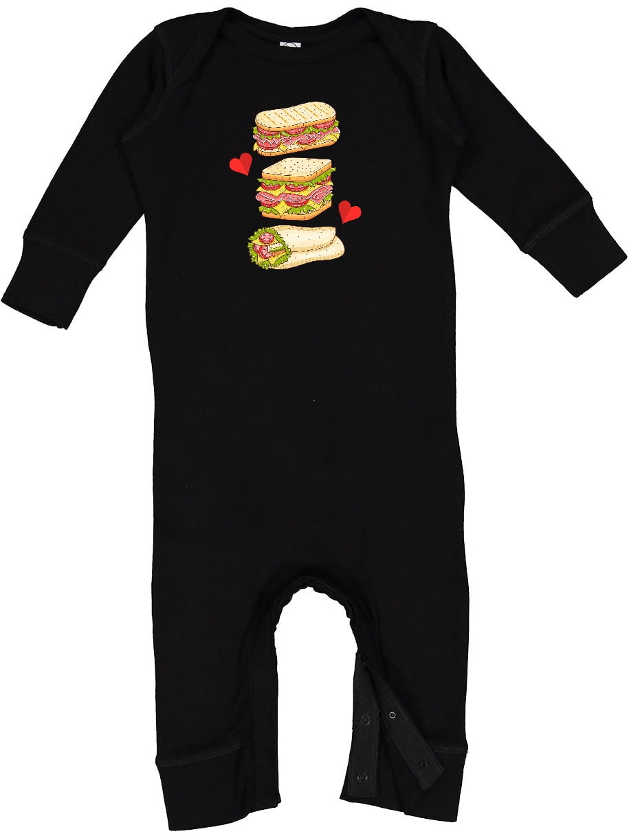 Inktastic Sandwich Lover Deli Food Baby Romper Coveralls