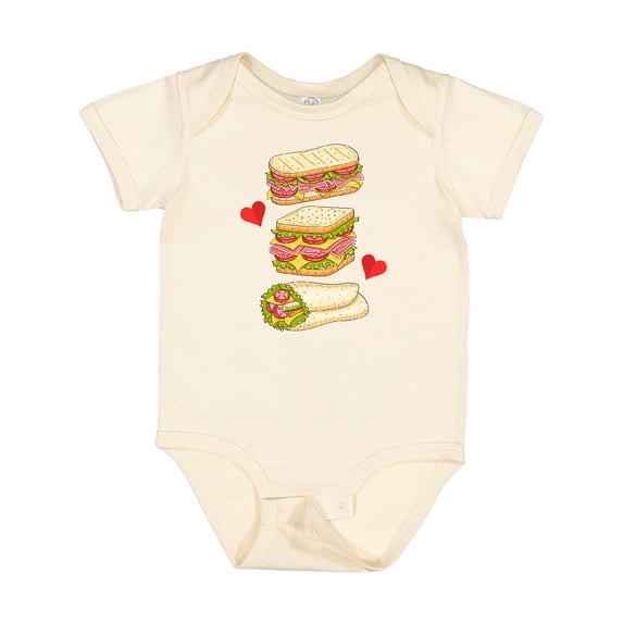 Inktastic Sandwich Lover Deli Food Boys or Girls Baby Bodysuit