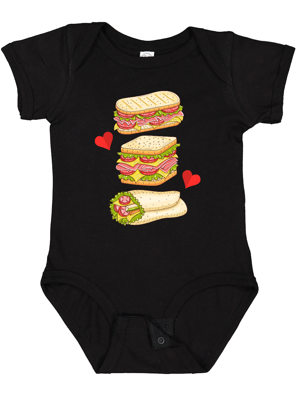 Inktastic Sandwich Lover Deli Food Boys or Girls Baby Bodysuit