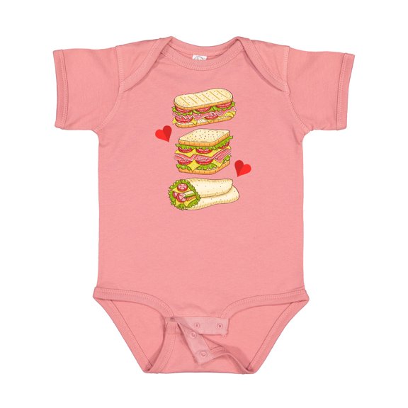 Inktastic Sandwich Lover Deli Food Boys or Girls Baby Bodysuit