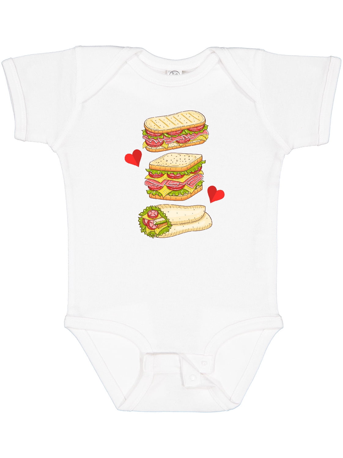 Inktastic Sandwich Lover Deli Food Boys or Girls Baby Bodysuit