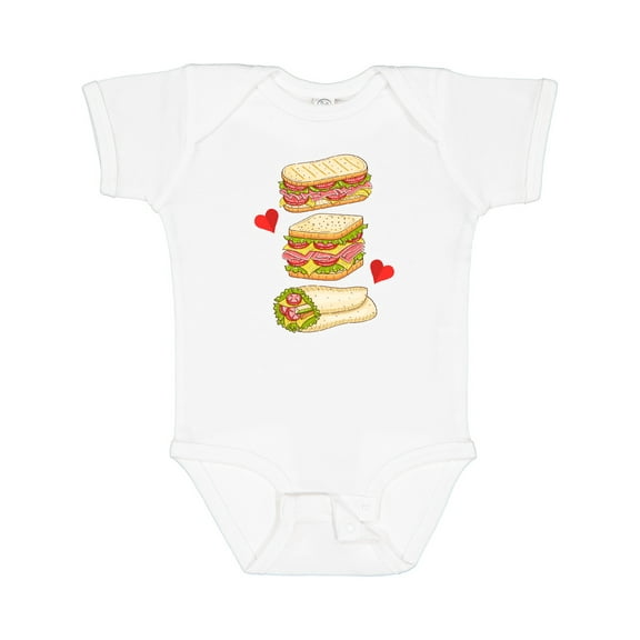 Inktastic Sandwich Lover Deli Food Boys or Girls Baby Bodysuit