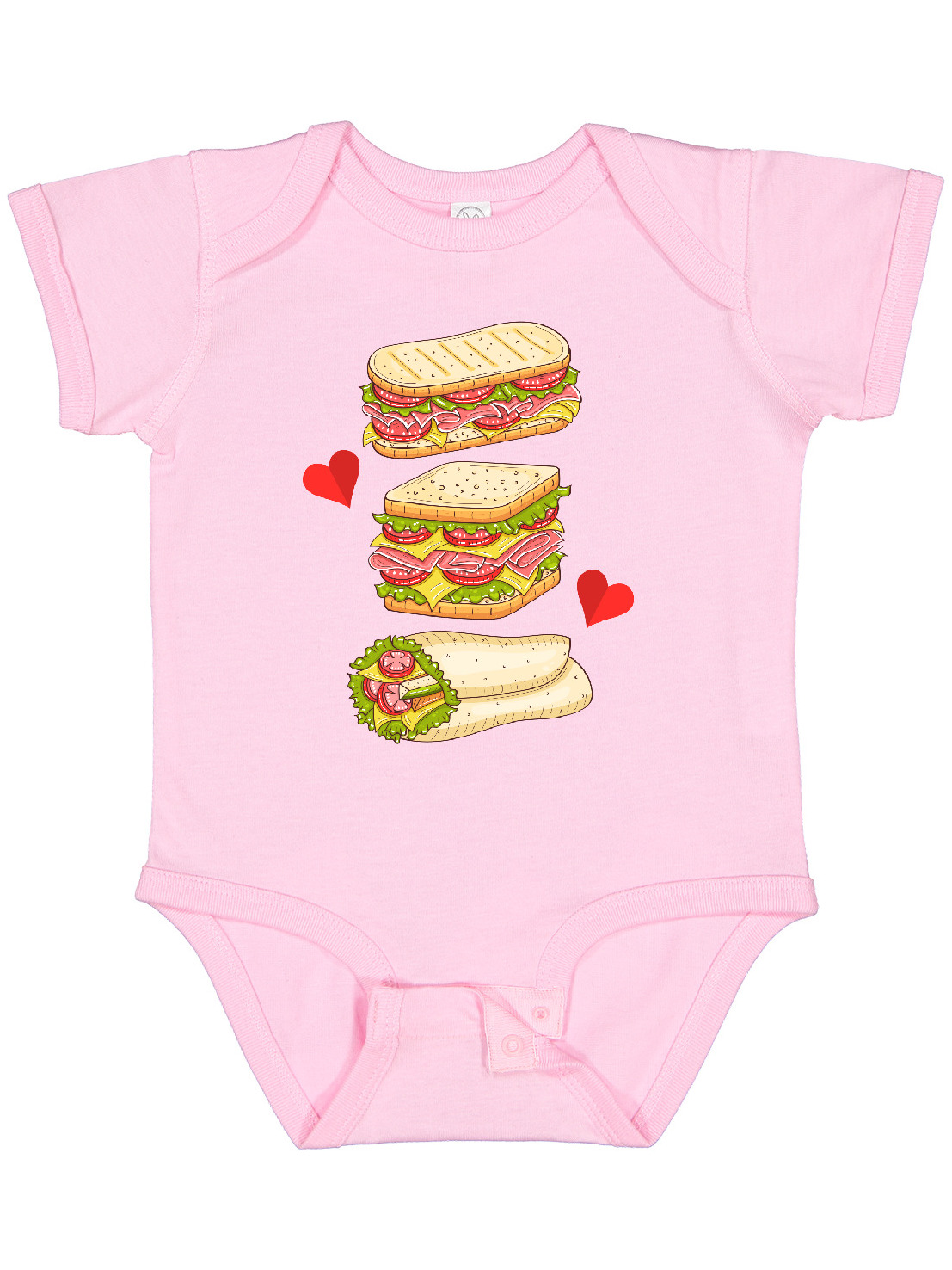 Inktastic Sandwich Lover Deli Food Boys or Girls Baby Bodysuit