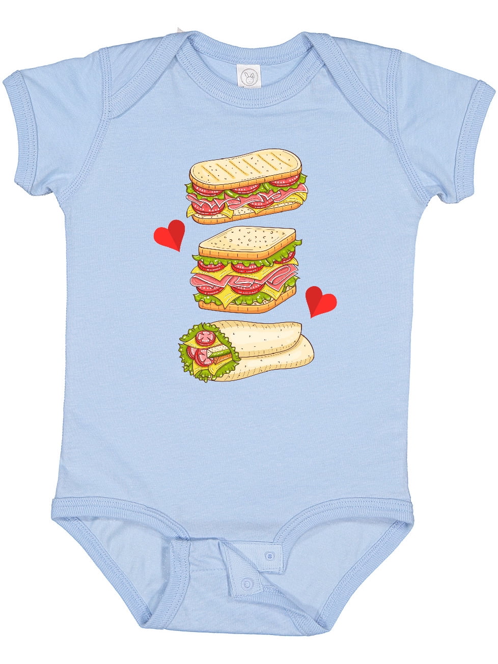 Inktastic Sandwich Lover Deli Food Boys or Girls Baby Bodysuit