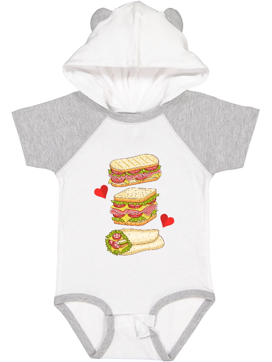 Inktastic Sandwich Lover Deli Food Boys or Girls Baby Bodysuit