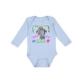 thumbnail image 1 of Inktastic Sanibel Island Florida Cute Swimming Manatee Boys or Girls Long Sleeve Baby Bodysuit, 1 of 5