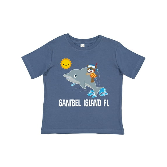 Inktastic Sanibel Island Florida Dolphin Boys or Girls Toddler T-Shirt
