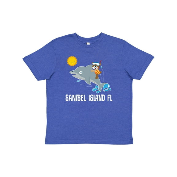 Inktastic Sanibel Island Florida Dolphin Youth T-Shirt