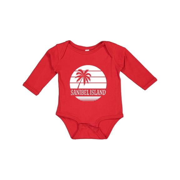Inktastic Sanibel Island Florida Vacation Boys or Girls Long Sleeve Baby Bodysuit