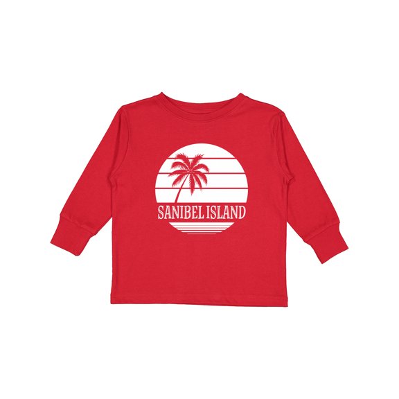 Inktastic Sanibel Island Florida Vacation Boys or Girls Long Sleeve Toddler T-Shirt