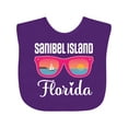 thumbnail image 1 of Inktastic Sanibel Island Florida Vacation Girls Baby Bib, 1 of 4