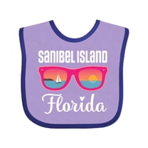 Inktastic Sanibel Island Florida Vacation Girls Baby Bib