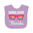 thumbnail image 1 of Inktastic Sanibel Island Florida Vacation Girls Baby Bib, 1 of 4
