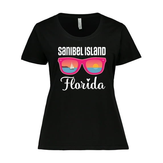 Inktastic Sanibel Island Florida Vacation Women's Plus Size T-Shirt