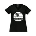 thumbnail image 1 of Inktastic Sanibel Island Florida Vacation Women's Plus Size V-Neck T-Shirt, 1 of 5