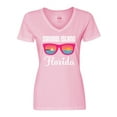 thumbnail image 1 of Inktastic Sanibel Island Florida Vacation Women's V-Neck T-Shirt, 1 of 5