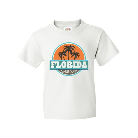 Inktastic Sanibel Island Florida beach cities Youth T-Shirt