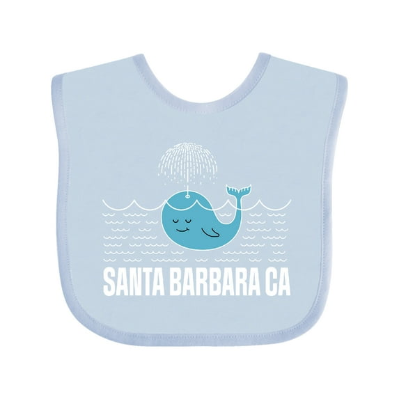 Inktastic Santa Barbara California Beach Vacation Boys or Girls Baby Bib
