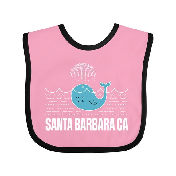 Inktastic Santa Barbara California Beach Vacation Boys or Girls Baby Bib
