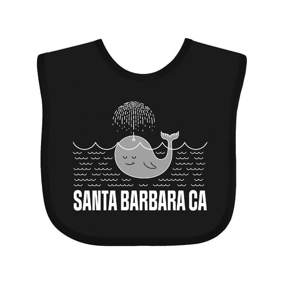 Inktastic Santa Barbara California Beach Vacation Boys or Girls Baby Bib